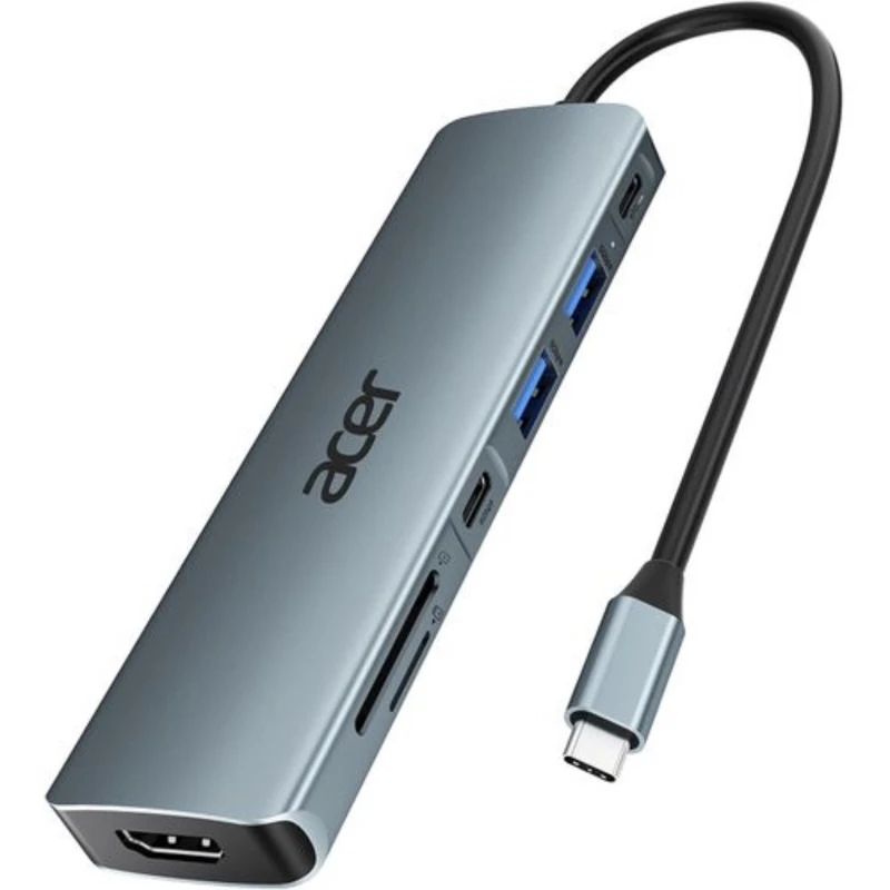هاب USB-C برند Acer مدل 7-به-1 | ژیوار مارکت - لپتاپ استوک، لوازم جانبی موبایل و کامپیوتر