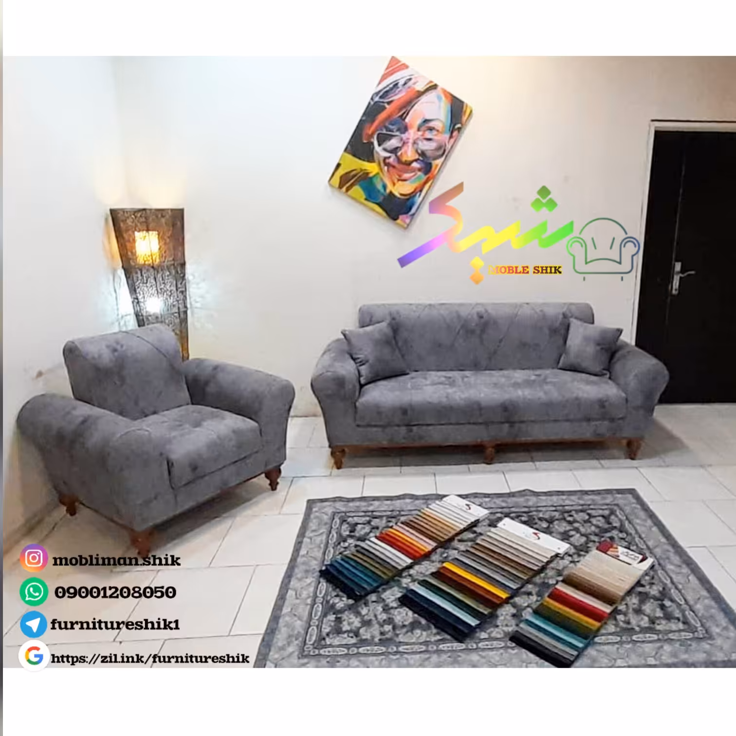 مدل اسکارلت ترکیب یک عدد سه نفره یک عدد دونفره دوعدد تک نفره 