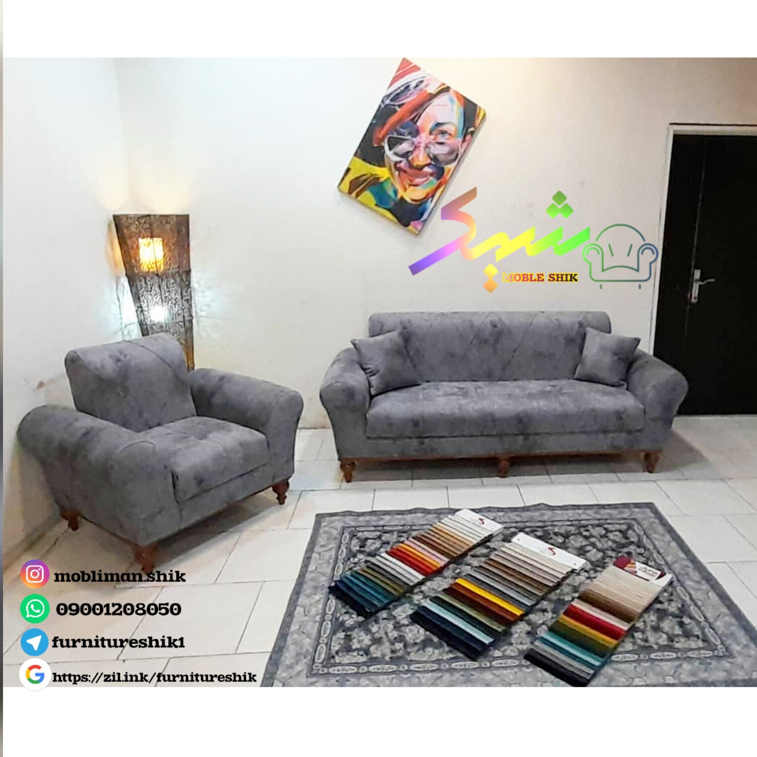 مدل اسکارلت ترکیب یک عدد سه نفره یک عدد دونفره دوعدد تک نفره 