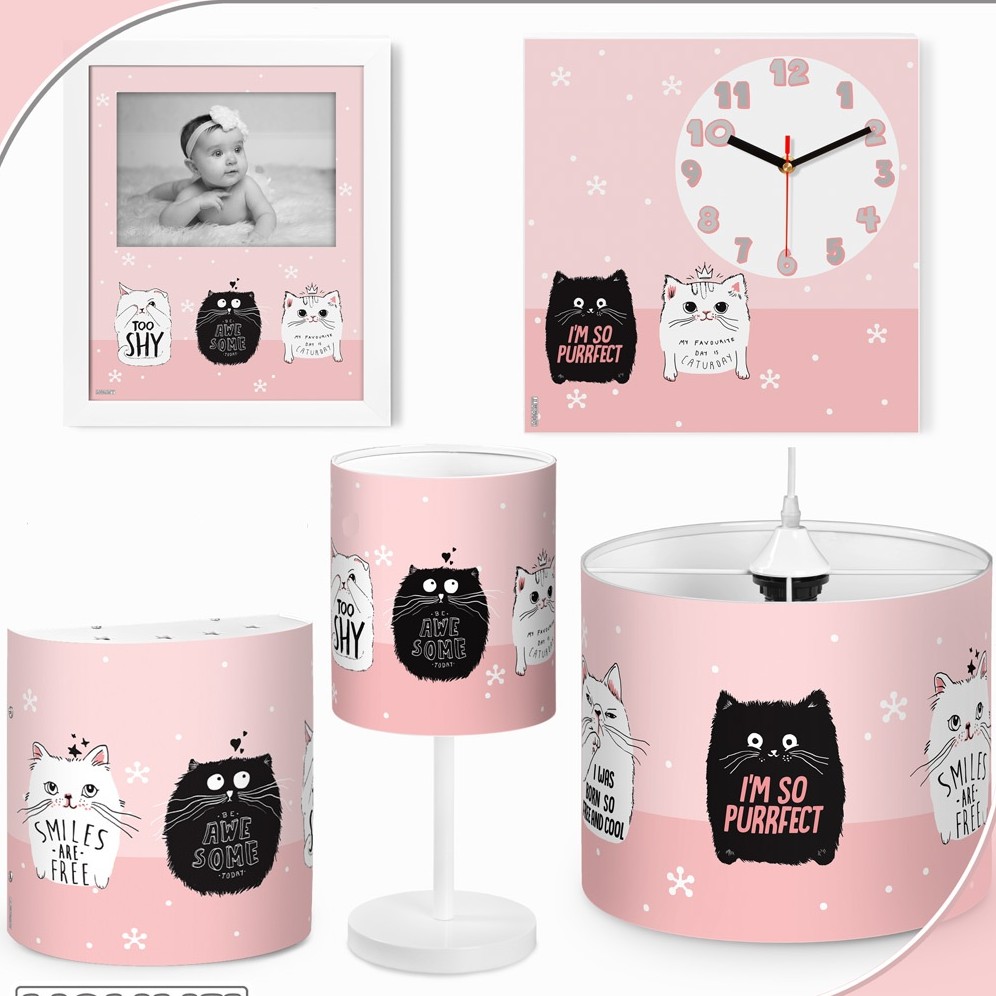 ست لوستر کودک طرح گربه پرشین کد 8930