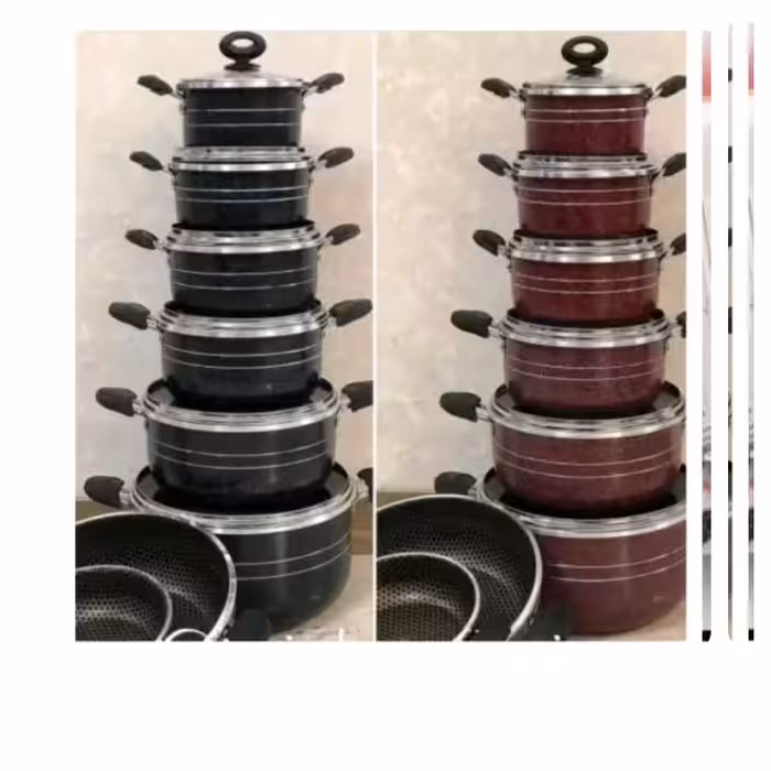 سرویس 14 پارچه هلنا طرح چدن داخل مشکی زنبوری