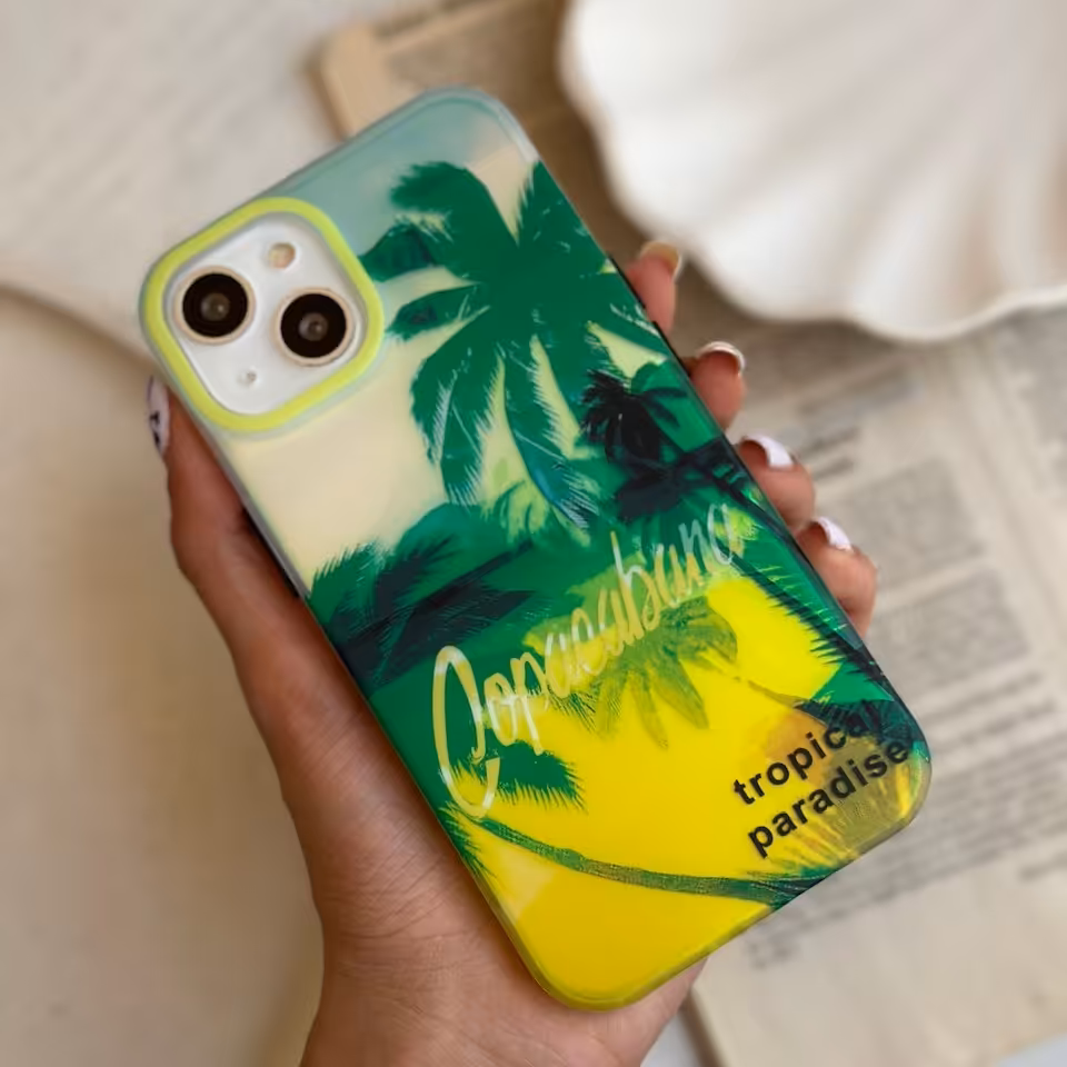 قاب طرح نخل هولوگرامی برای آیفون سری 11 به بالا