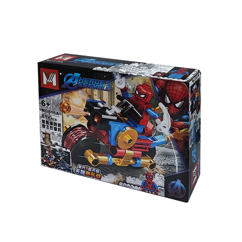 لگو ساختنی M مدل موتور  طرح مرد عنکبوتی چند رنگ 