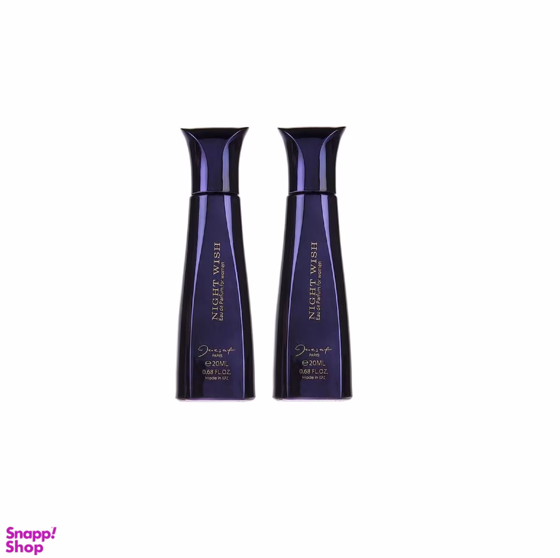 عطر جیبی زنانه ژک ساف (Jacsaf) مدل Night Wish حجم 20 میلی‌لیتر بسته 2 عددی