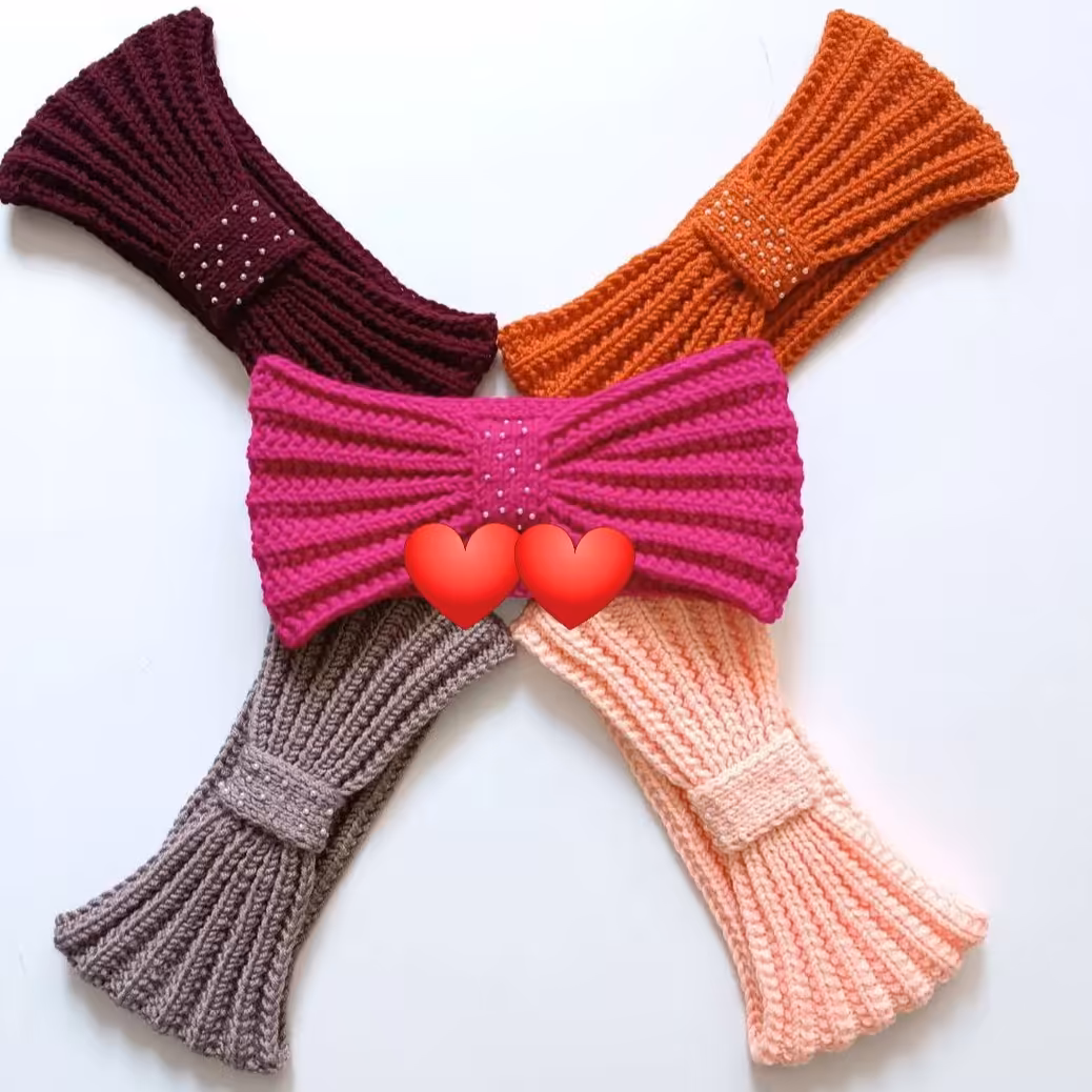 هدبند بافتنی  دستبافت .بافته شده  توسط مربی حرفه ای .با کاموا مرغوب ایرانی .قابل شستشو 