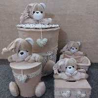 سبد لباس .سطل و دستمال.سبد لوسیون