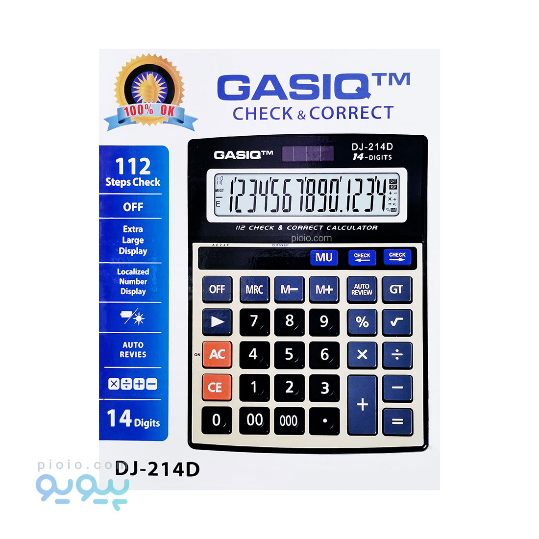 ماشین حساب GASIQ مدل DJ-214D عمده و کارتنی