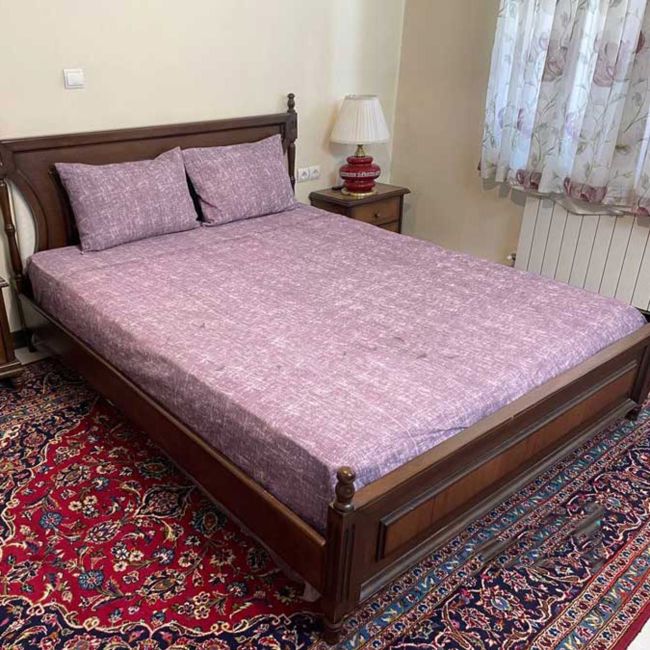 سرویس ملحفه مدل کشدار طرح پتینه 2 نفره 3 تیکه کد 160