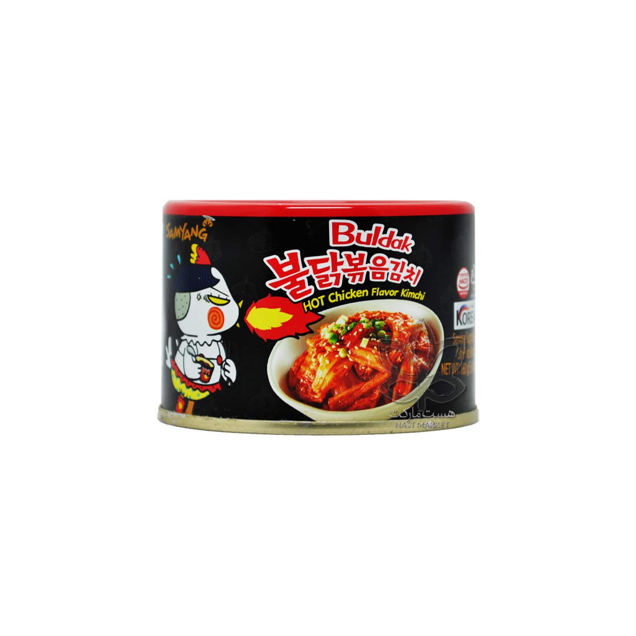 کنسرو کیمچی با طعم مرغ تند 160 گرم بولداک سامیانگ - samyang
