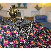 لحاف کرسی مدل نازگل سایز 400x400 سانتی متر   