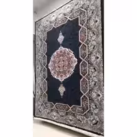 فرش هالیدی سرمه  ای12متری500شانه تراکم 2200 7رنگ سنگین وزن جنس نخ بی سی اف رنگ ثابت بدون پرزدهی کیفیت عالی