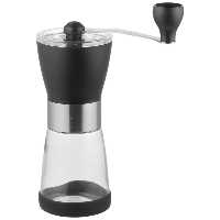 آسیاب دستی قهوه استوانه شیشه ای