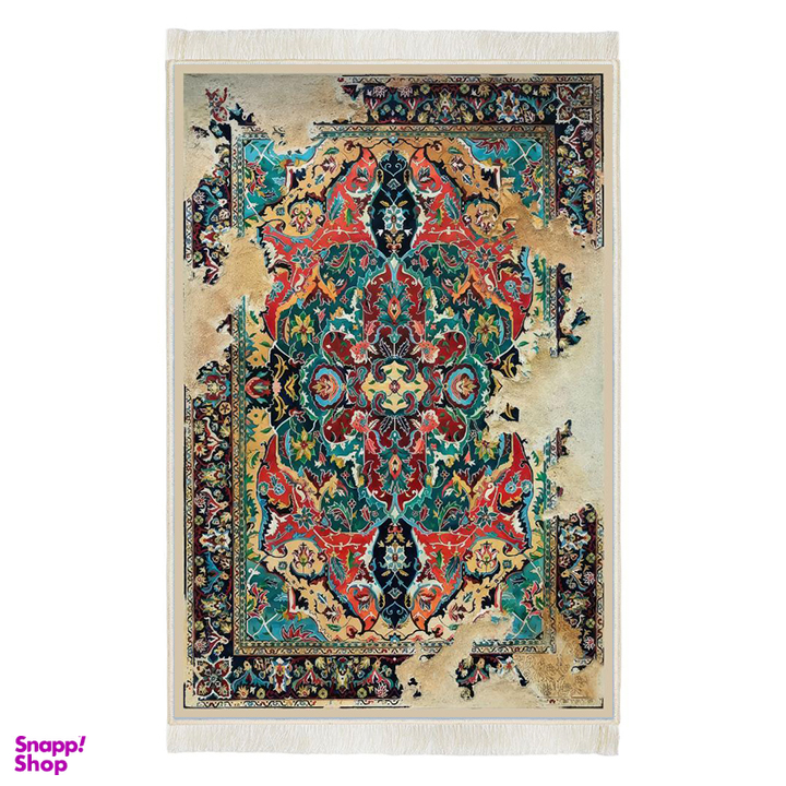 فرش ماشینی چاپی بدون تار و پور هانوکس مدل کوثر کد HAC.235.1