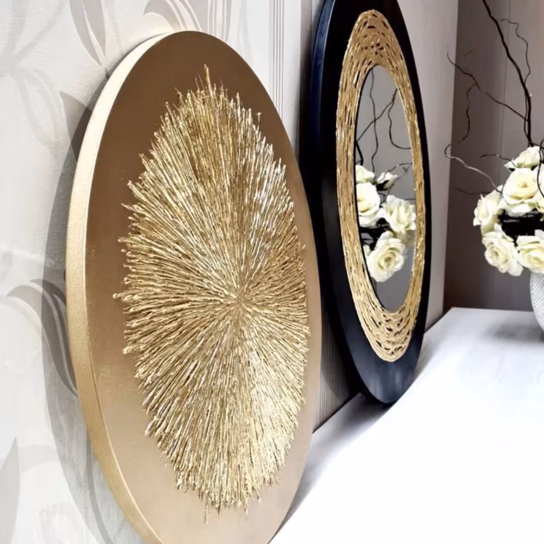 تابلو دکوراتیو آینه و شکست نور(پس کرایه)