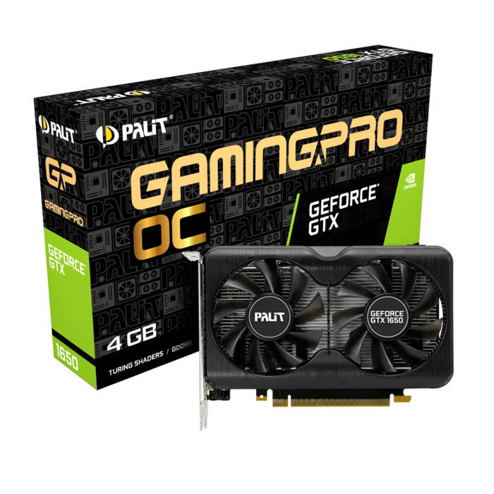 کارت گرافیک پلیت GeForce GTX1650 GamingPro OC 4G
