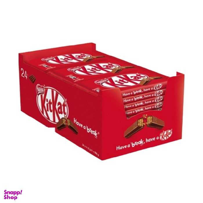 شکلات 4 انگشتی کیت کت وزن 41.5 گرم بسته 24 عددی