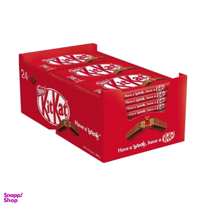 شکلات 4 انگشتی کیت کت وزن 41.5 گرم بسته 24 عددی