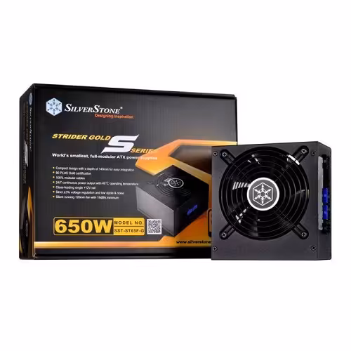 منبع تغذیه کامپیوتر سیلوراستون مدل Strider Gold S SST-ST65F-G