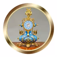 ساعت رومیزی طرح کلاسیک قطر 25 سانت رینگ استیل کدهای 2005-2006-2007