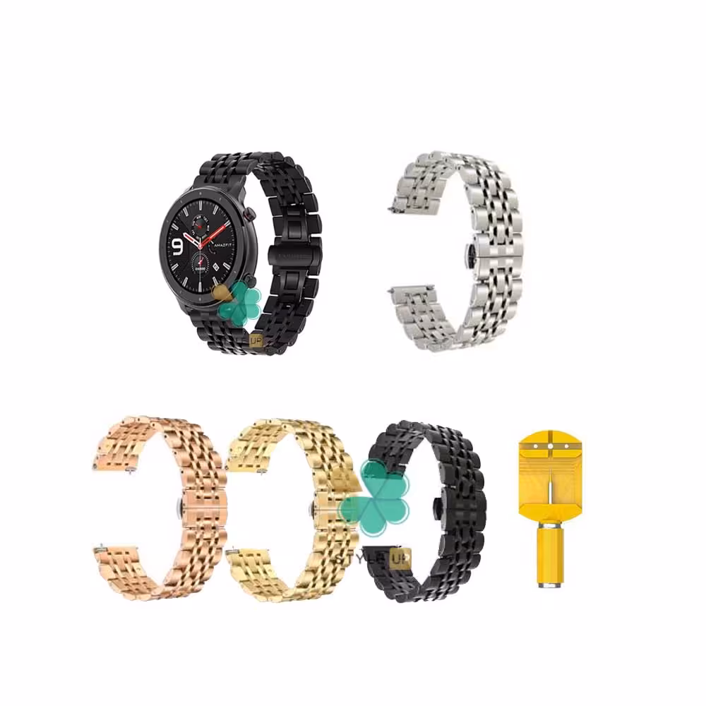 بند ساعت هوشمند شیائومی Xiaomi Amazfit GTR Lite ​استیل رولکسی