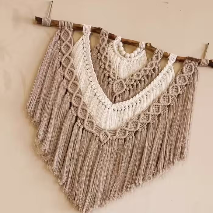 دیوارکوب مکرومه 