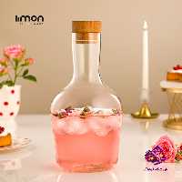 بطری اب لیمون 1/5 درب چوبی
