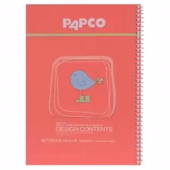 دفتر سیمی پاپکو 100 برگ کد PN-661PB رنگ گلبهی