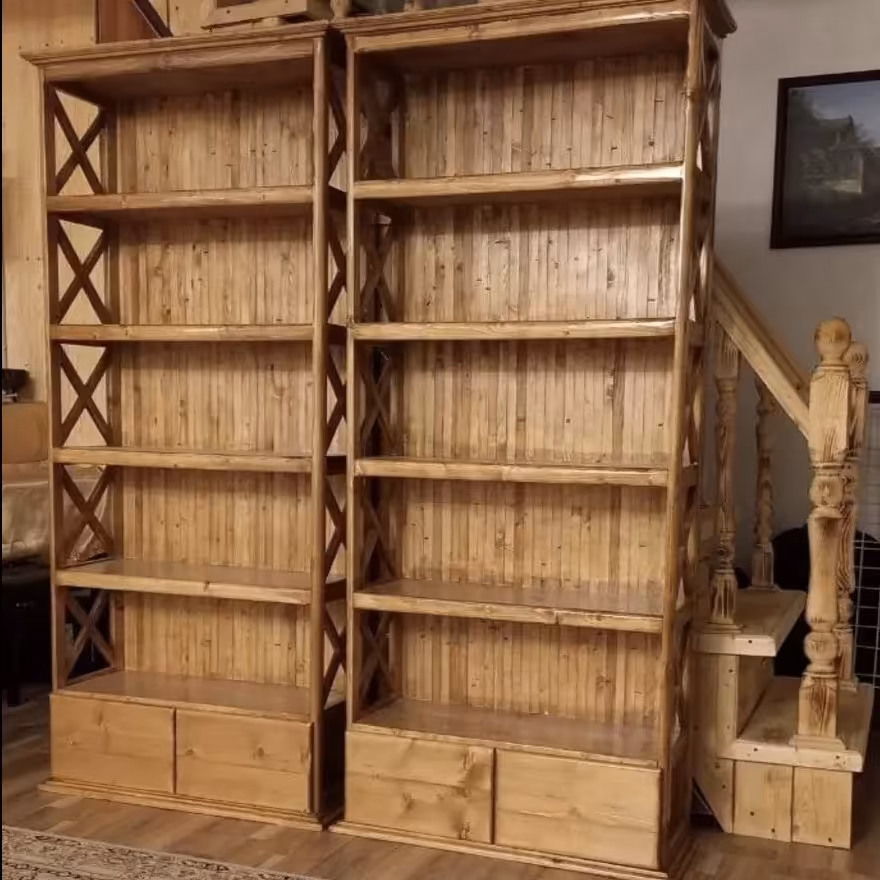کتابخانه چوبی  قفسه استند شلف جاکتابی تحویل در باربری مقصد (پس کرایه)