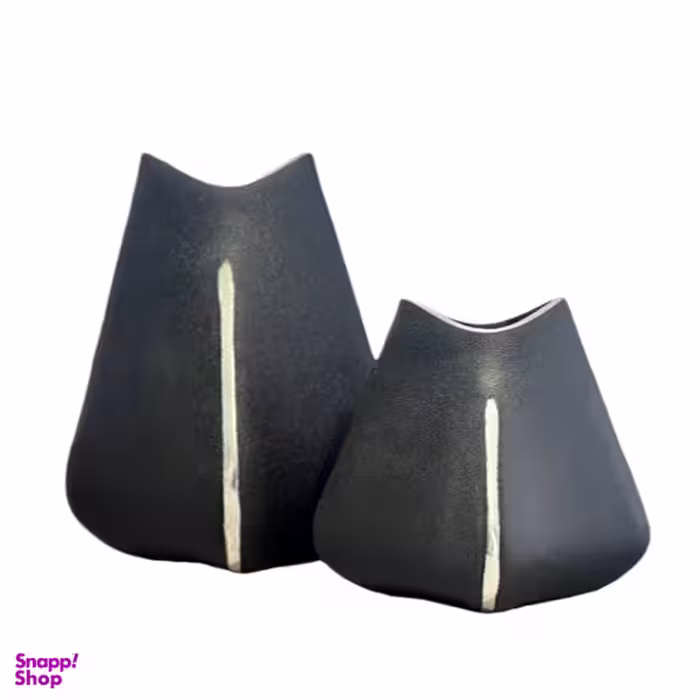 گلدان دکوری طرح لاله کد 102401 مجموعه 2 عددی
