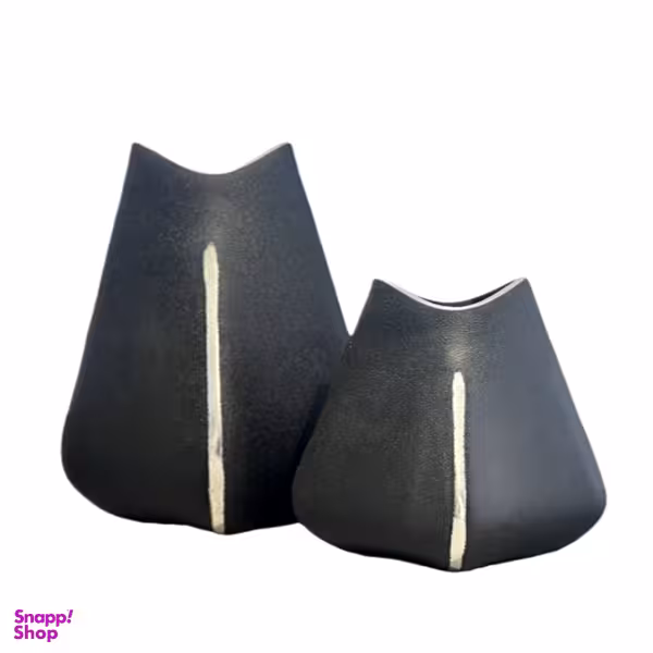 گلدان دکوری طرح لاله کد 102401 مجموعه 2 عددی