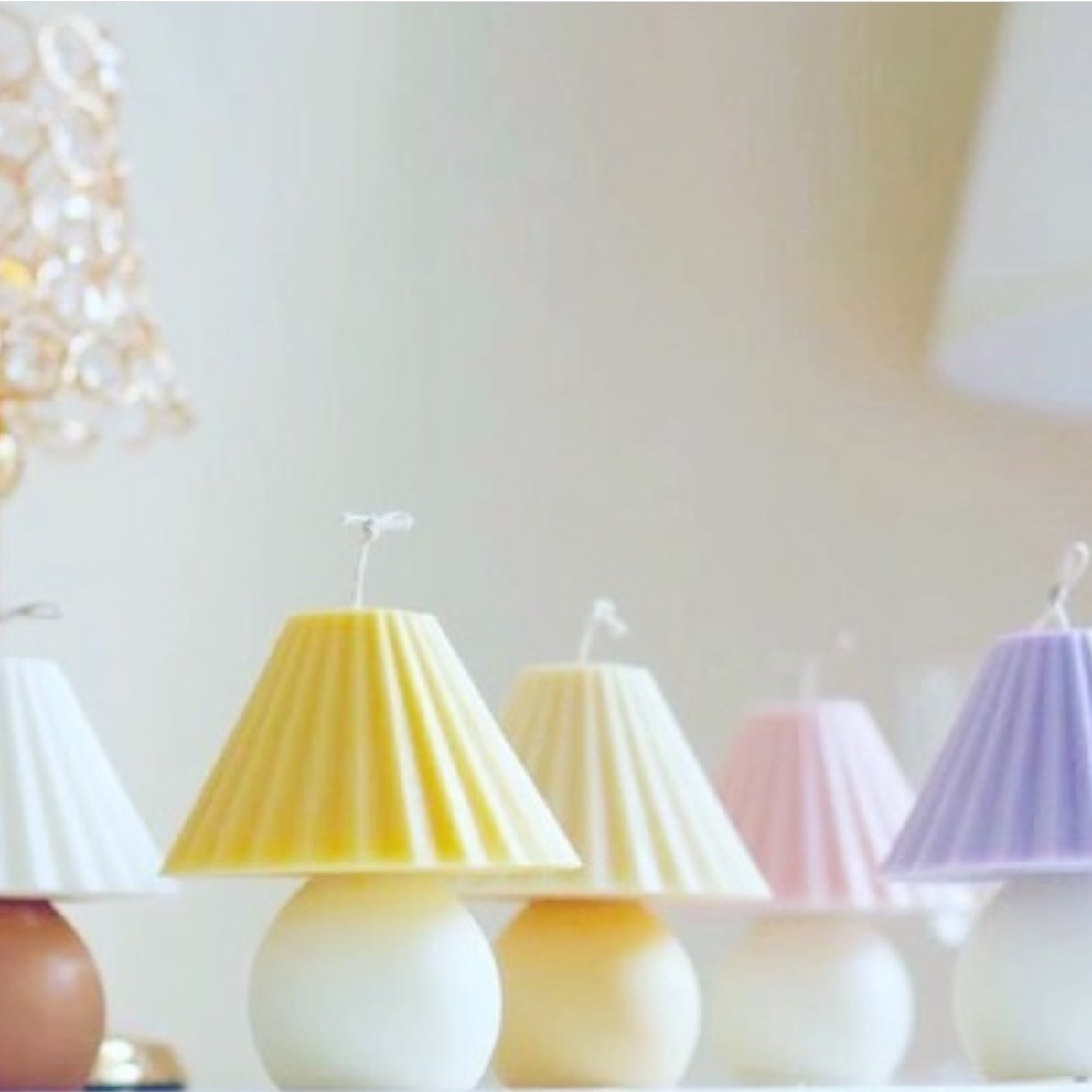 شمع طرح آباژور با ترکیب رنگ های متنوع و قابل سفارش