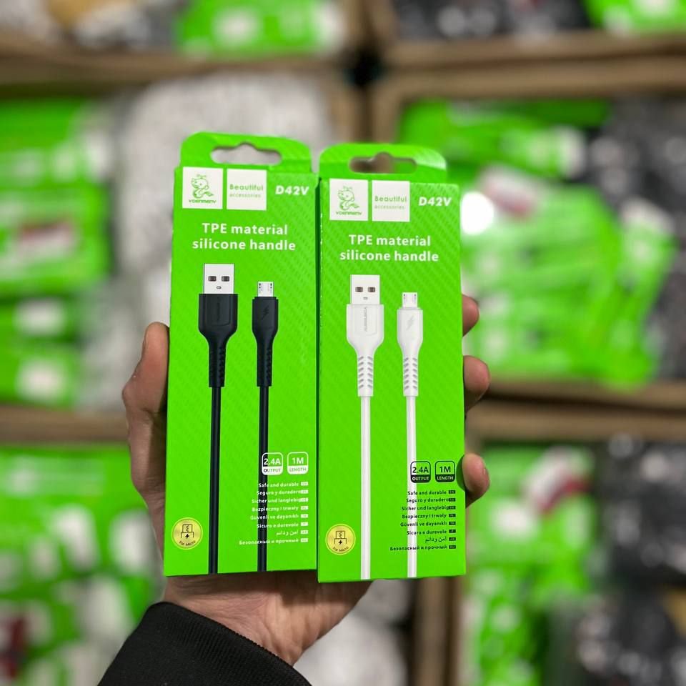 کابل شارژر  میکرو اورجینال شرکتی  DENMEN   فست شارژ و دیتا 