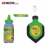 چاک لاین (تراز ریسمانی) 30 متری به همراه پودر رنگی و آب تراز اکو مدل ECL 001