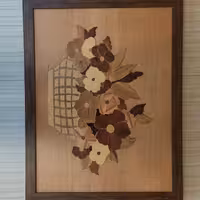 تابلو معرق گلدان گل