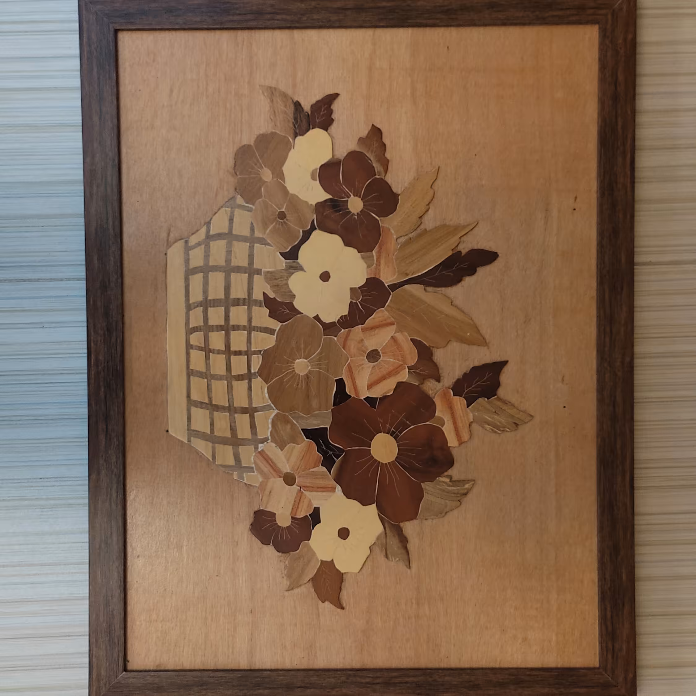 تابلو معرق گلدان گل