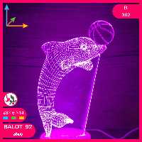 بالبینگ چراغ خواب سه بعدی B302