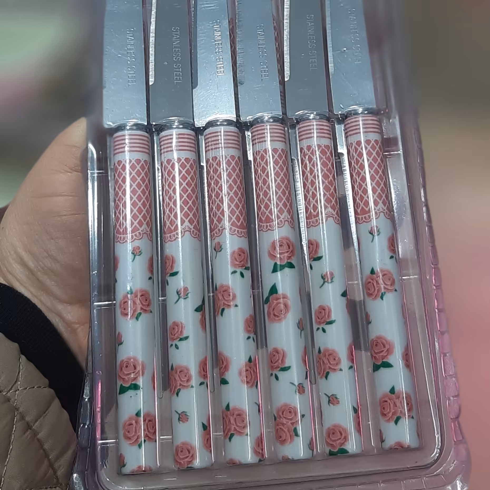 کارد میوه خوری گلگلی 12تایی