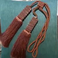 شرابه پرده جمع کن دکور مسی جفت ترک (پس کرایه)