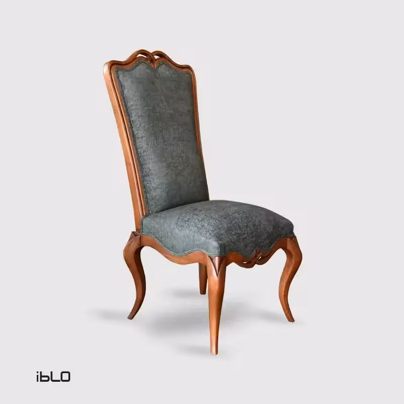 صندلی کلاسیک چوبی لیونا (سبز زیتونی)