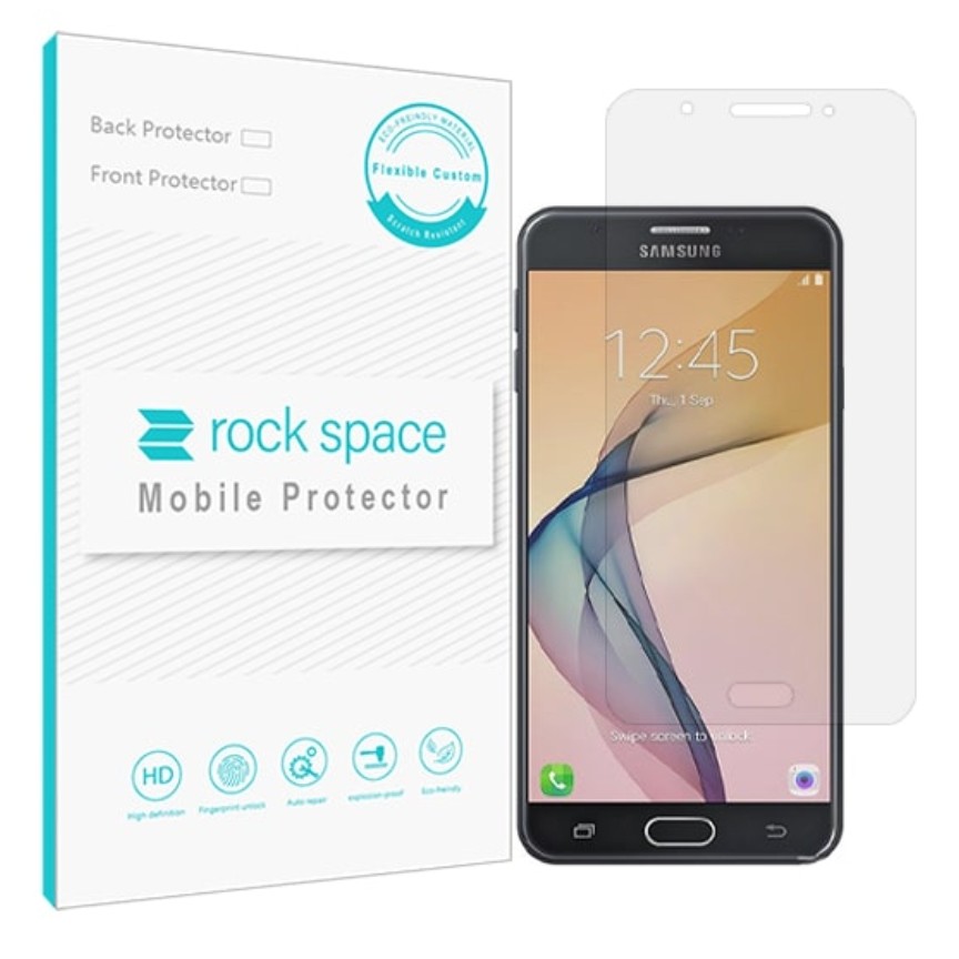 گلس نانو هیدروژل شفاف و ضد ضربه گوشی سامسونگ J7 PRIME  برند راک اسپیس 