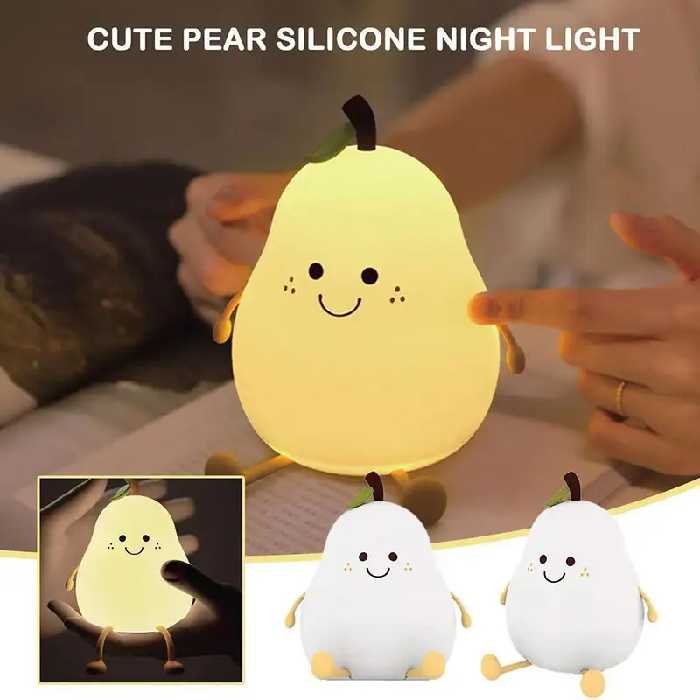 چراغ خواب سیلیکونی طرح گلابی کد ZH126