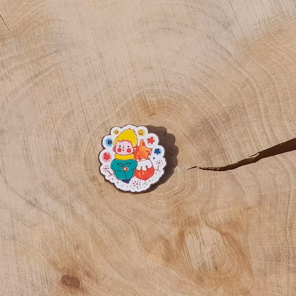 پیکسل چوبی طرح شازده کوچولو 