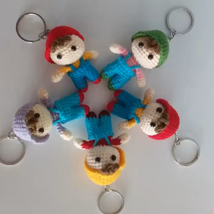 سرکلیدی یا اویز پسر حلقه محکم قد 8 سانت