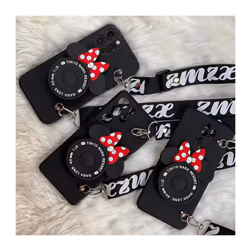 قاب موبایل سامسونگ میکی پاپ سوکت دوربینی   بند ست بلند