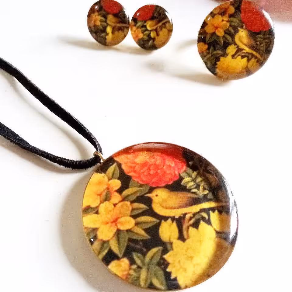 ست کامل  گل و مرغ