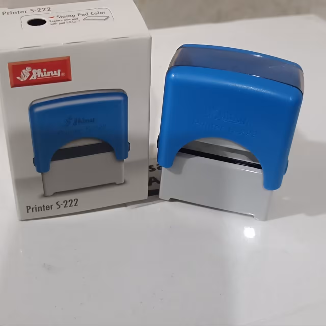 مهر ژلاتینی اتوماتیک مستطیل اکونومی شاینی S222 قیمت تمام مهر ها همراه ساخت ژلاتین همه رنگ ها موجود سایز 38در14 mm 