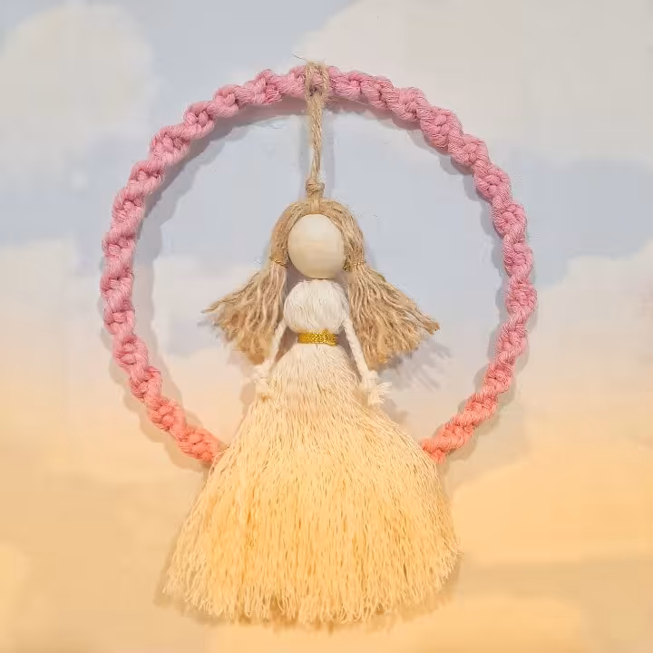 عروسک فرشته مکرومه