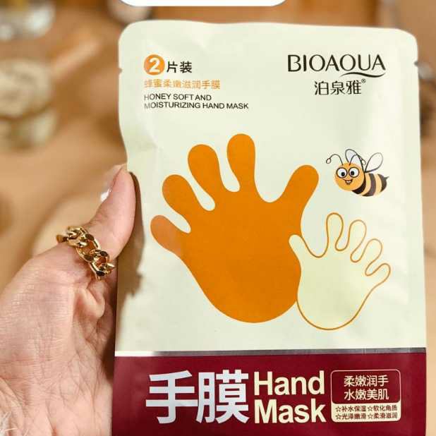 ماسک ورقه ای دستکشی دست عسل بیوآکوا BIOAQUA

