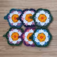 اسکاچ گلی بافته شده باکامواسوزنی شیک زیباوبادوام مناسب برای شستن کلیه ظروف