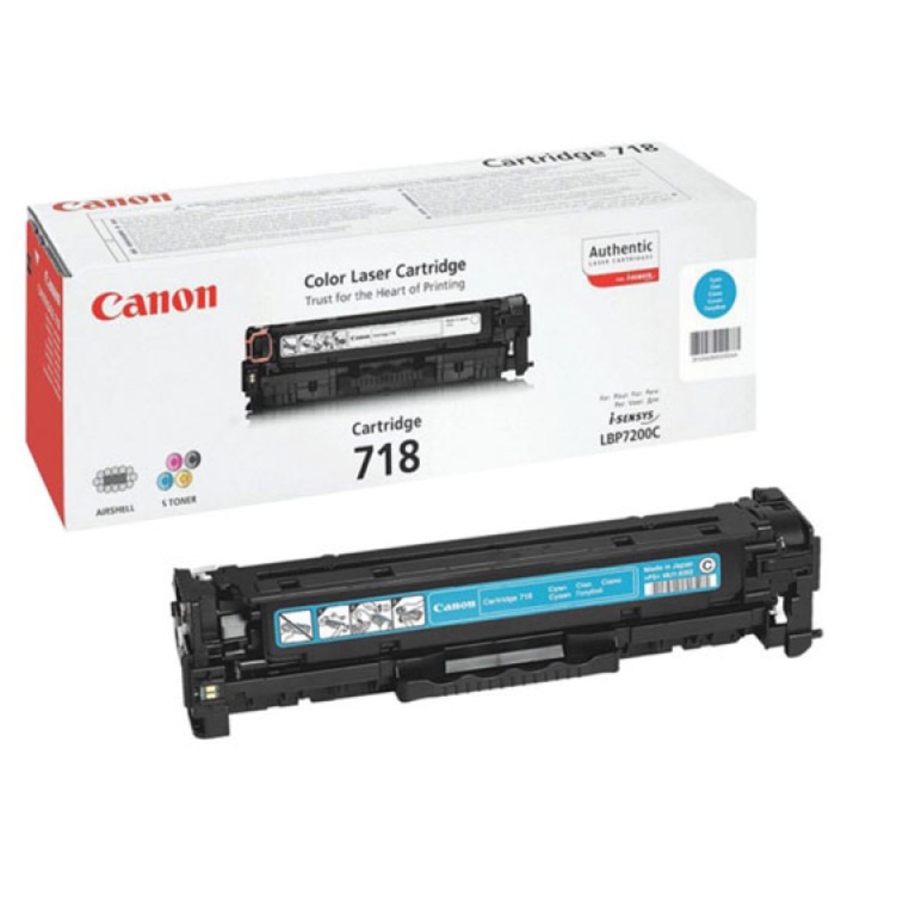 کارتریج تونر لیزری آبی کانن Canon 718(با ضمانت و گارانتی)